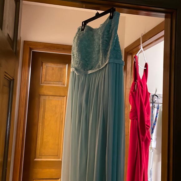 Teal David bridal dress - Picture 1 of 4
